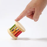 Houten rollend wiel regenboog - mini