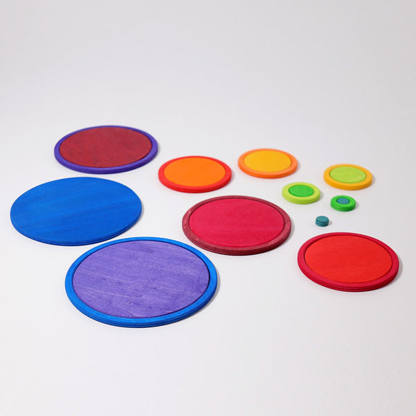 Wooden rings - pastel