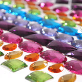 Glitter stones large acrylic - 140 pcs