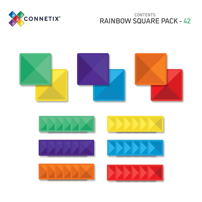 Rainbow Square Pack 42-piece