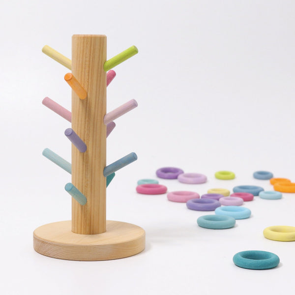 Houten sorteerboom - pastel