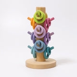 Wooden sorting tree - pastel