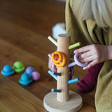 Wooden sorting tree - pastel