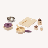 Houten speelset kookgerei bistro