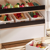 Houten speelset kist met groenten