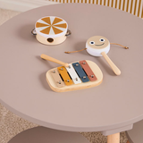 Houten muziekset - bruin