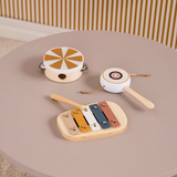 Houten muziekset - bruin