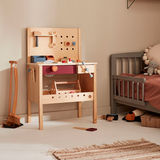 Houten werkbank met accessoires - Hub - 39-delig