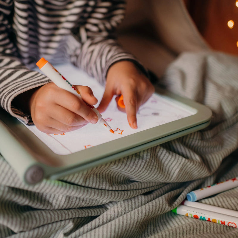 Kidydraw pro - lichtgevend tweezijdig tekenbord - groen