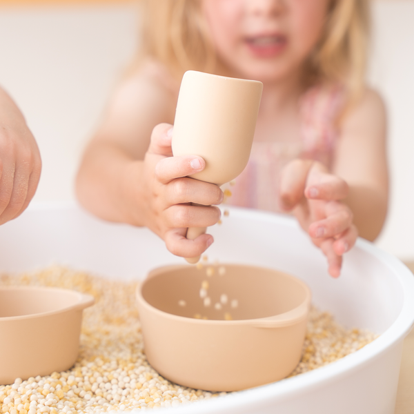 Nesting Bowl set - Bakjes en zeef - naturel