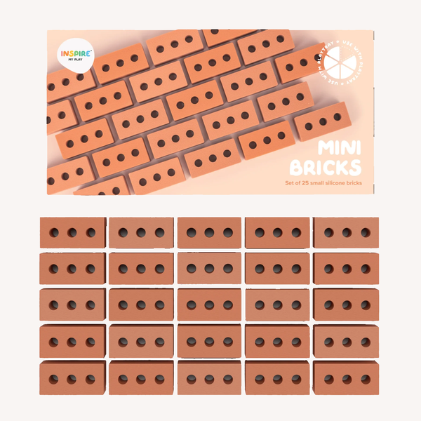 Mini bakstenen - 25 stk
