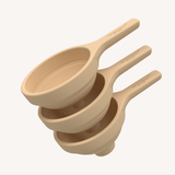 Inklapbare trechter set - Funnels - naturel - 3 stk