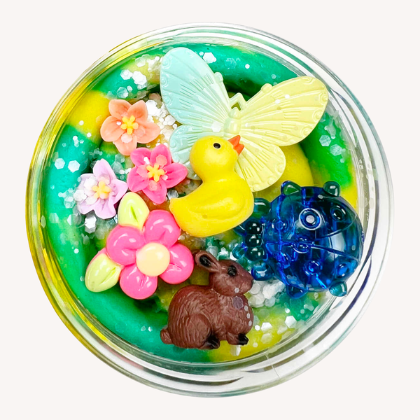 Play clay - spring fun surprise pot