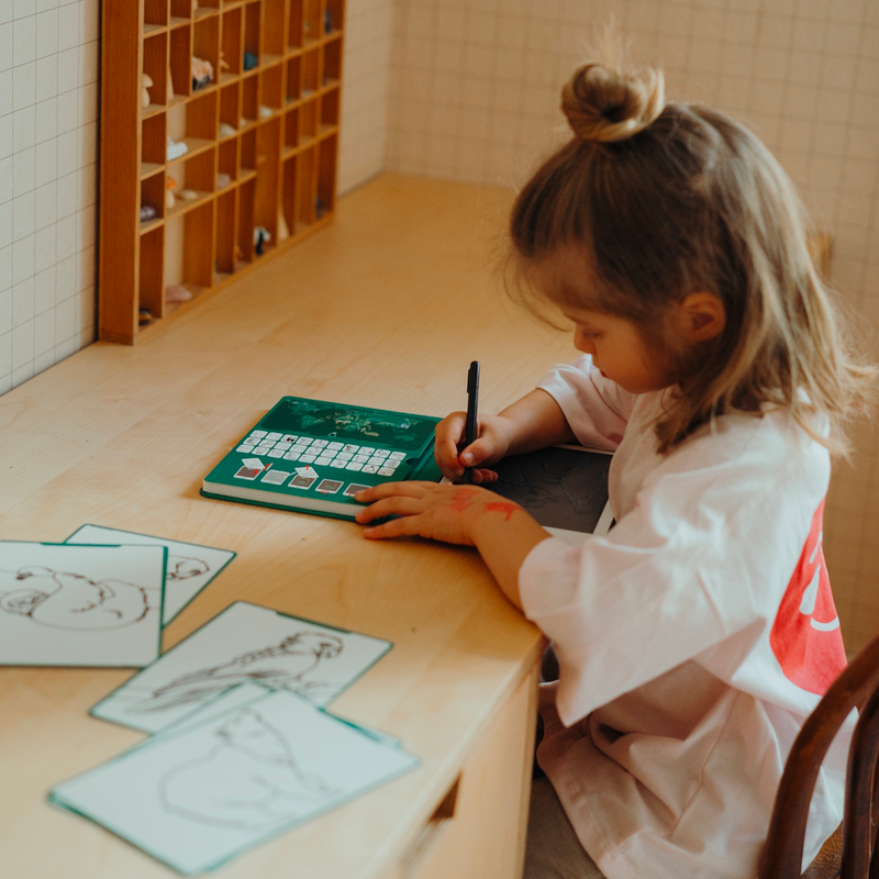 Kidydraw mini tekenbord - Dieren over de hele wereld