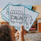 NEW: Kidydraw mini tekenbord - My little market