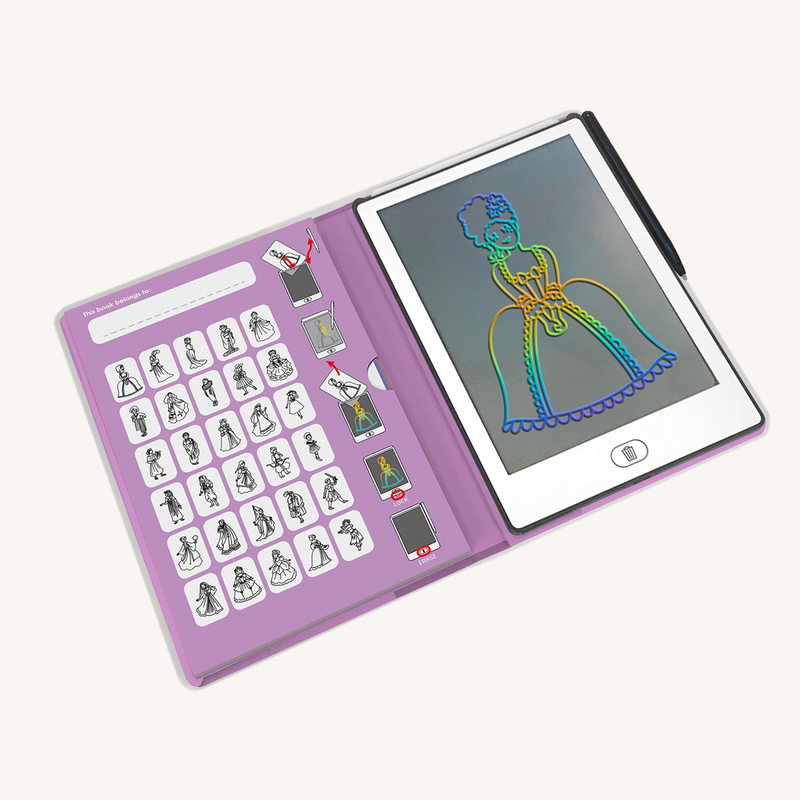 Kidydraw mini tekenbord - Prinsessen