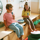 NEW: Kidykaraoke - draagbare karaokespeaker en microfoons - blauw