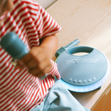 NEW: Kidykaraoke - draagbare karaokespeaker en microfoons - blauw