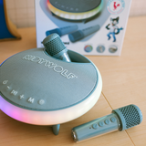 NEW: Kidykaraoke - draagbare karaokespeaker en microfoons - blauw