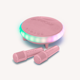 NEW: Kidykaraoke - draagbare karaokespeaker en microfoons - roze