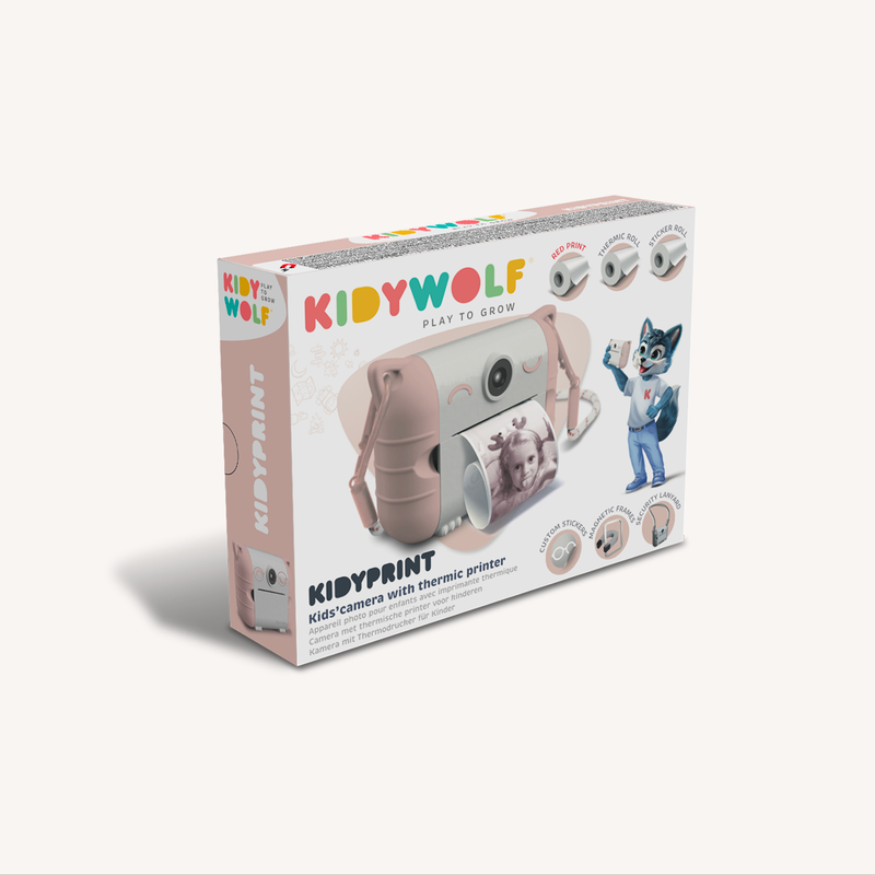 Kidyprint - fototoestel met thermische printer - roze
