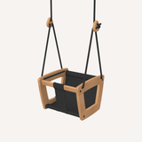 Toddler swing - oak - fabric