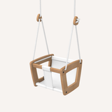 Toddler swing - oak - leather