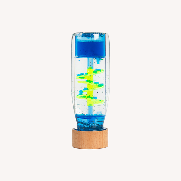 Sensorische fles - spiraal - blauw