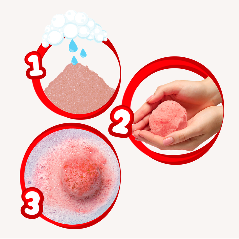 DIY kit bad bruisballen maken - rood