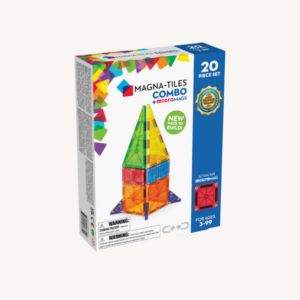 Combo 20-Piece Magnetic Construction Set