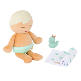 Pre-order | Knuffelbadpop met accessoire - jongen blond haar