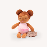 Pre-order | Knuffelbadpop klein - Meisje bruin haar