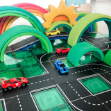 Magnetic tile toppers - highway 40-piece