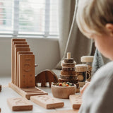 Wooden numbers - counting blocks