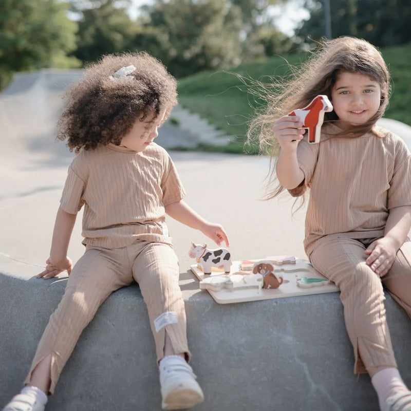 Wooden puzzle - farm