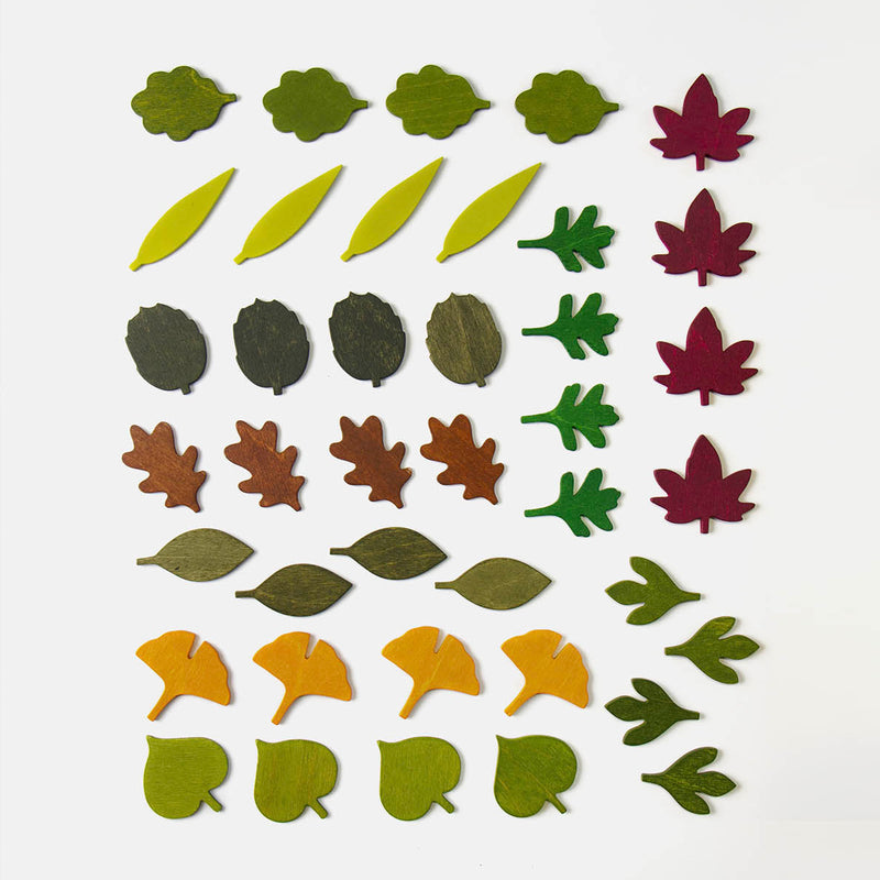 Wooden leaves