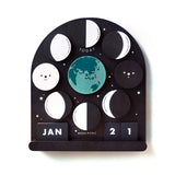 Wooden moon phase calendar