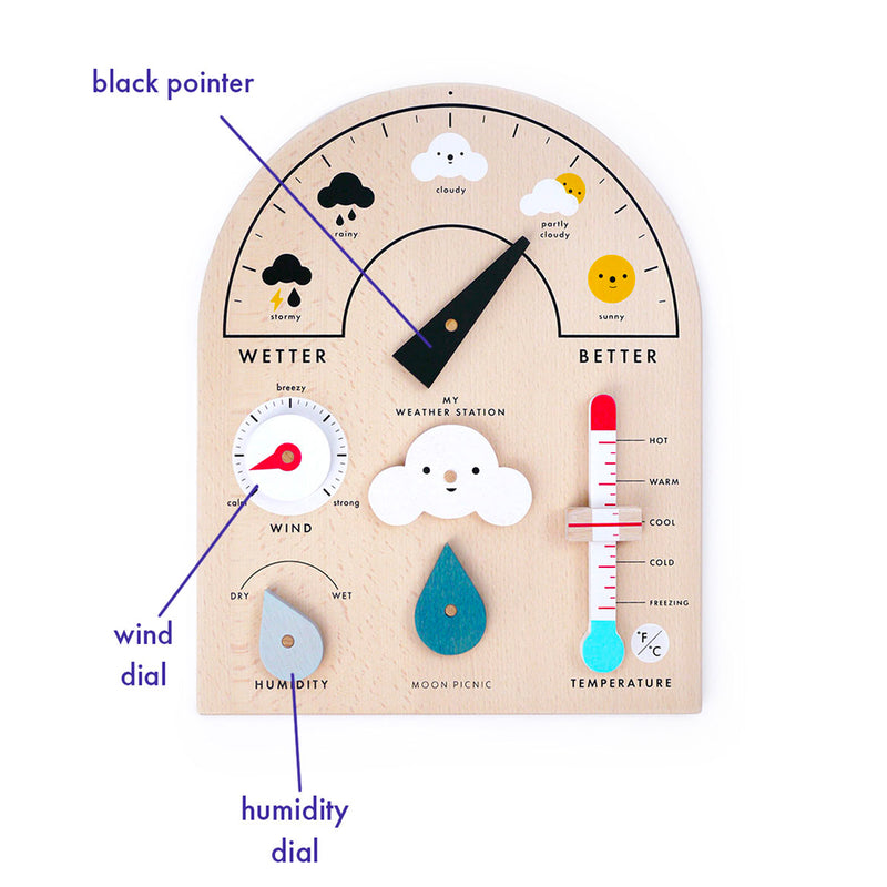 Wooden weather station