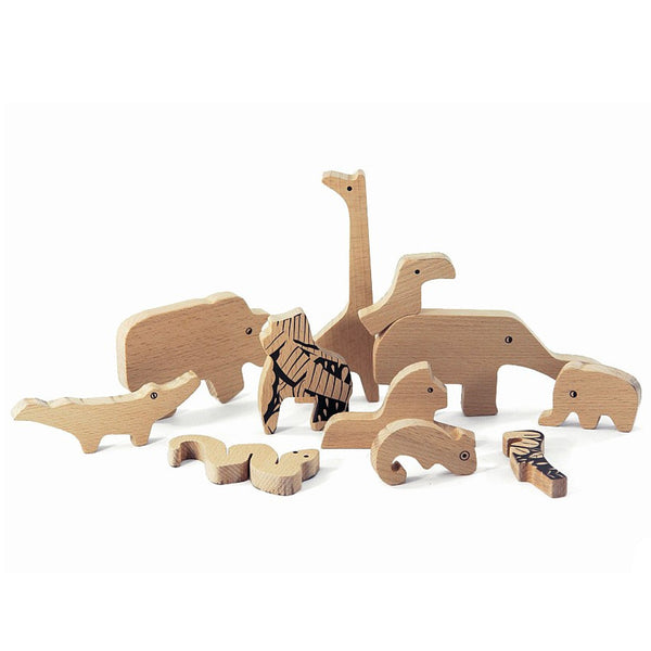 Jungle animal set puzzle