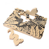 Jungle animal set puzzle