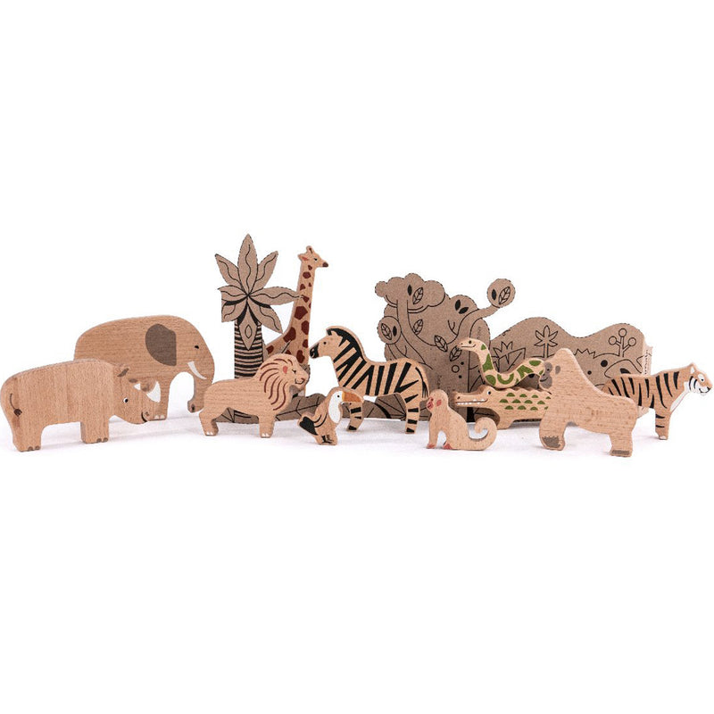 Wild animals set - jungle