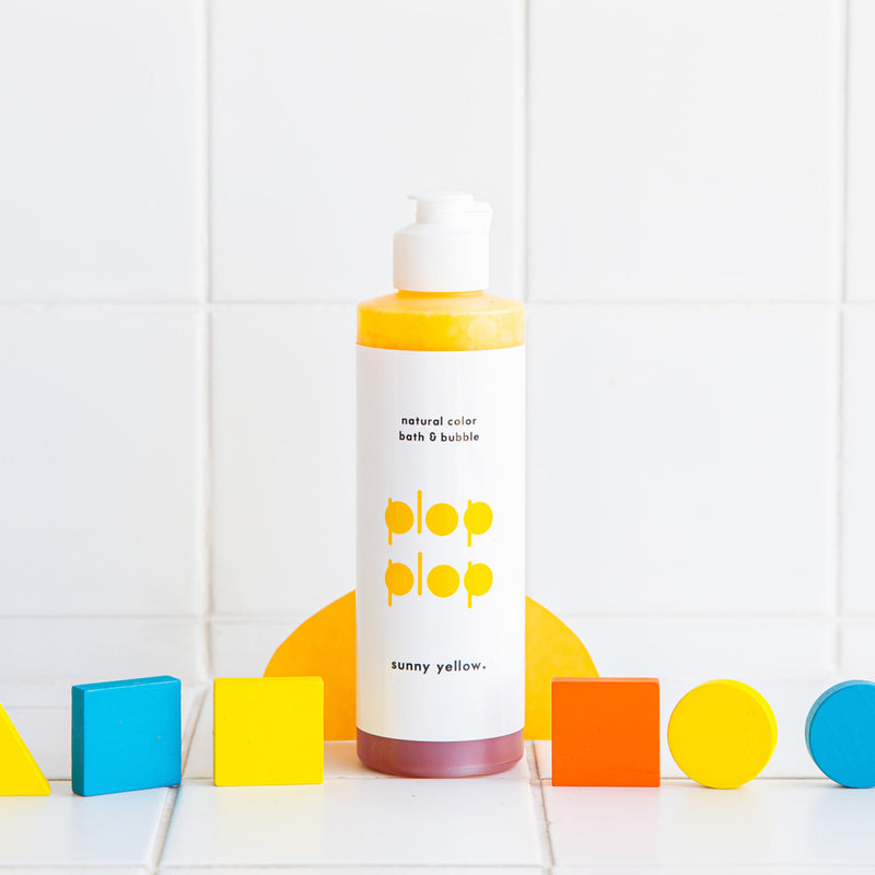 Plop plop colored bubble bath - yellow