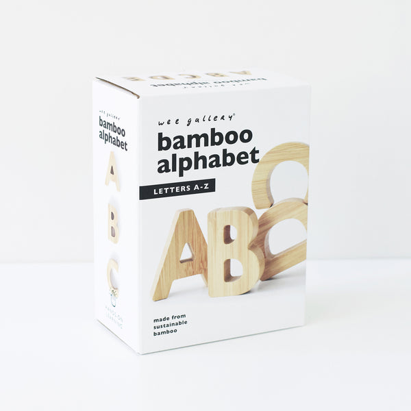 Bamboo Alphabet Letters