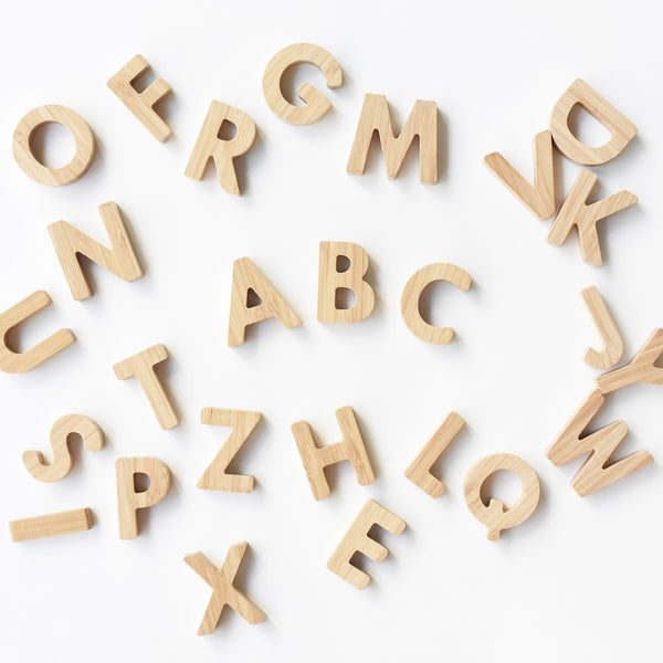 Bamboo Alphabet Letters