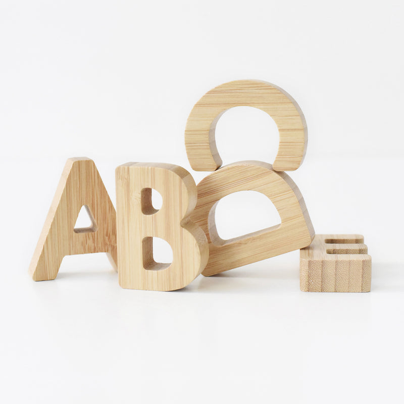 Bamboe Alfabet Letters