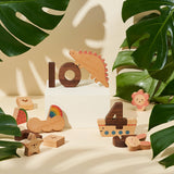 Numbers wooden block set